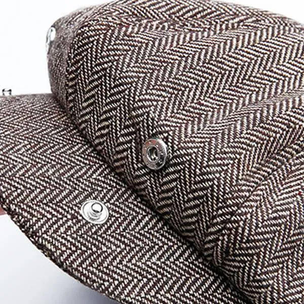 Men's British Vintage Herringbone Octagon Beret 27874947M sold by Manly product image thumbnail 4