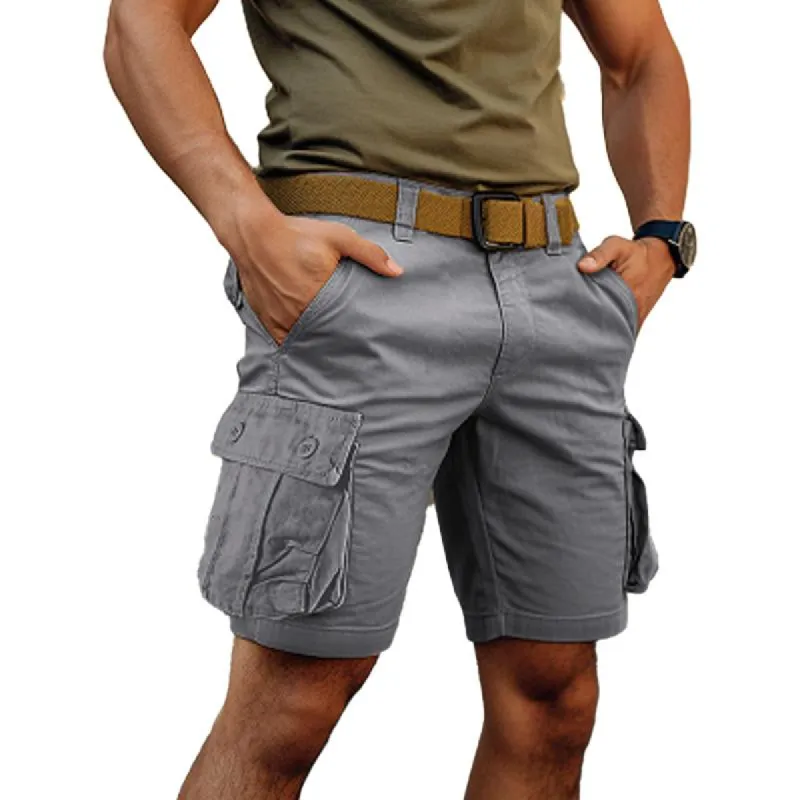 Men's Outdoor Casual Multi-Pocket Cargo Shorts (Belt Excluded) 48479744Y sold by Manly