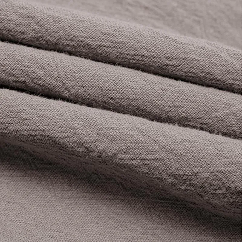 Men's Casual Cotton Linen Blended Elastic Waist Suit Shorts 82551788M sold by Manly product image thumbnail 3