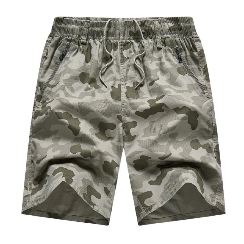 Men's Casual Camouflage Cotton Blend Multi-Pocket Straight Cargo Shorts 98740428M sold by Manly