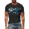 Men's Casual Ethnic Style Round Neck Short-sleeved T-shirt 69429841TO sold by Manly