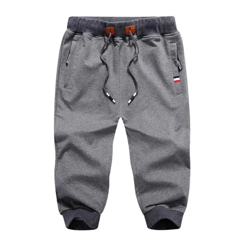 Men's Casual Cotton Blended Elastic Waist Sports Shorts 86740485M sold by Manly