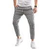 Men's Casual Striped Straight Pants 64813694Y sold by Manly