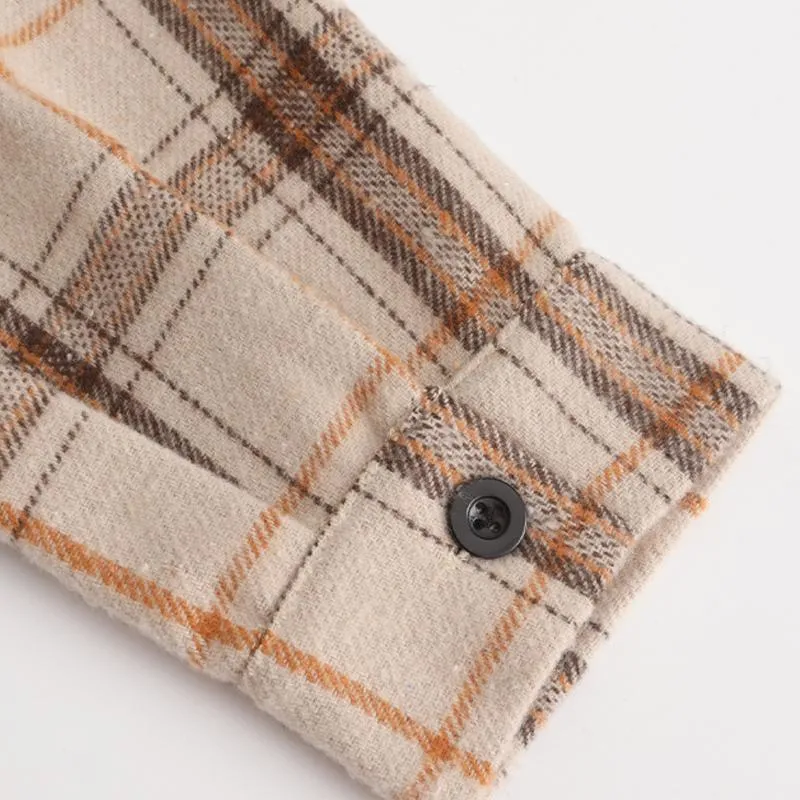 Men's Vintage Brushed Plaid Single Breasted Hoodie 33042873X sold by Manly product image thumbnail 5