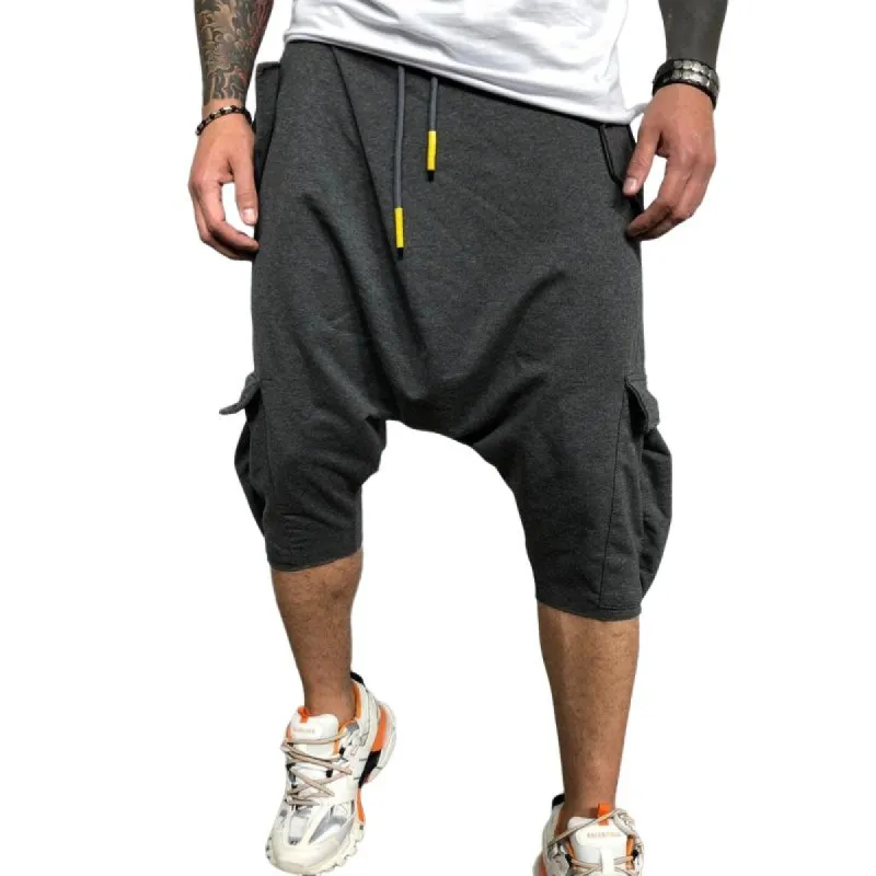 Men's Solid Color Loose Casual Harem Shorts 55014752Z sold by Manly