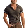 Men's Retro Casual Short Sleeve Polo Shirt 56001728TO sold by Manly