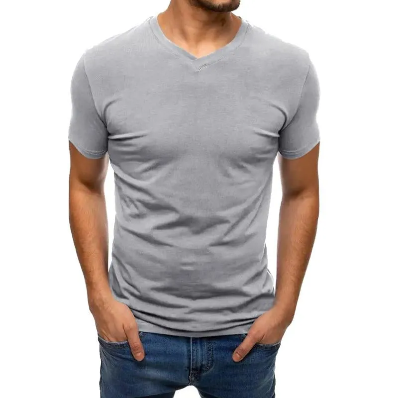 Men's Cotton V-Neck Short Sleeve T-Shirt 89763931X sold by Manly product image thumbnail 3