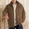Men's Vintage Stand Collar Solid Color Multi-Pocket Cargo Jacket 62834591Y sold by Manly
