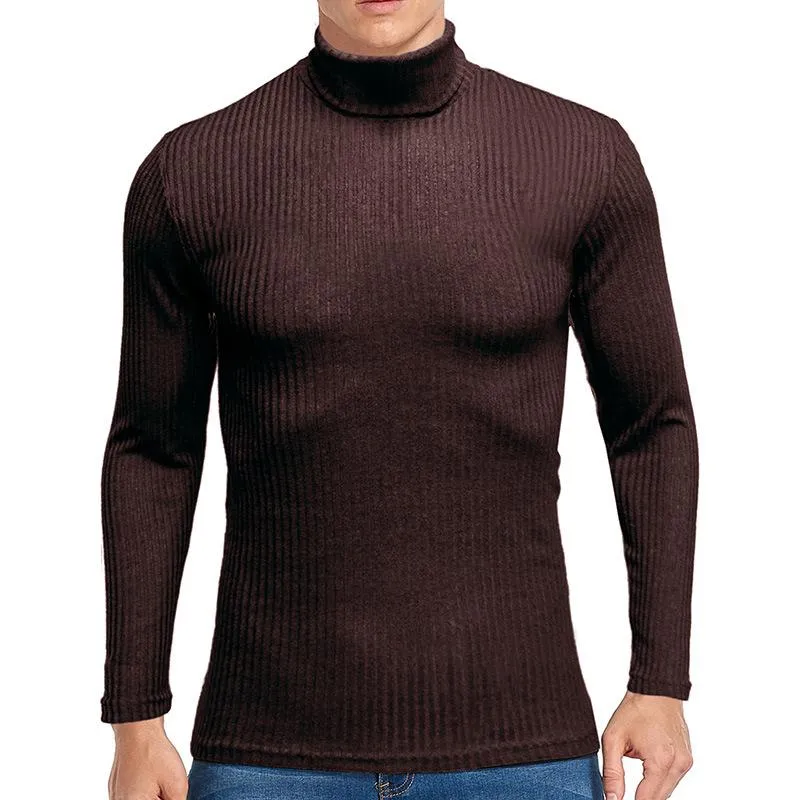 Men's Casual Solid Color Turtleneck Long Sleeve T-Shirt 79466696Y sold by Manly product image thumbnail 4