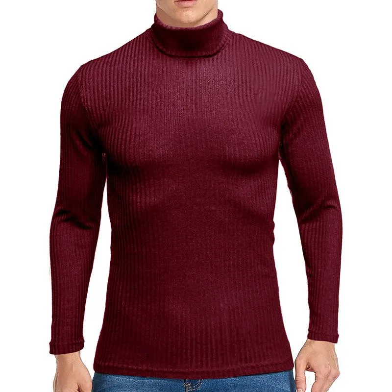 Men's Casual Solid Color Turtleneck Long Sleeve T-Shirt 79466696Y sold by Manly product image thumbnail 3