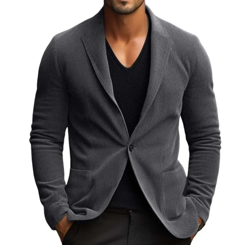 Men's Vintage Casual Corduroy Blazer 79830899TO sold by Manly