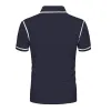Men's Colorblock Print Zipper Lapel Short-Sleeved Polo Shirt 64016265Y sold by Manly
