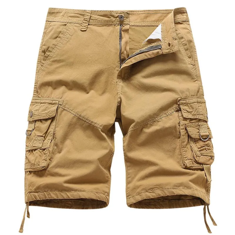 Men's Solid Loose Casual Cotton Shorts 46793426Z sold by Manly