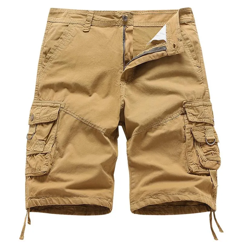 Men's Solid Loose Casual Cotton Shorts 46793426Z sold by Manly