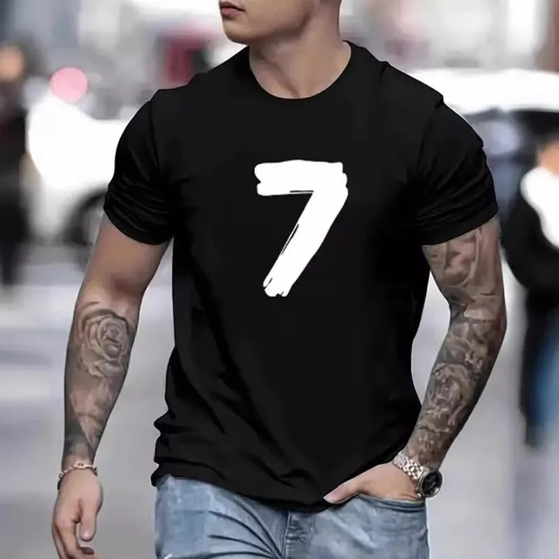 Men's Round Neck Cotton Printed Short Sleeve T-Shirt 10520481X sold by Manly product image thumbnail 2