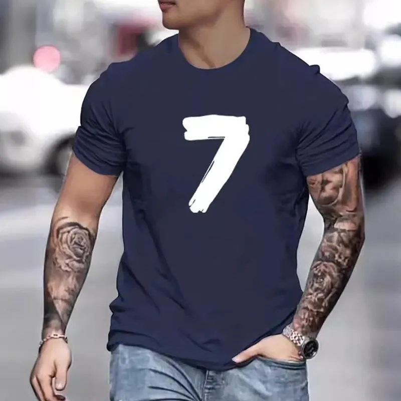 Men's Round Neck Cotton Printed Short Sleeve T-Shirt 10520481X sold by Manly product image thumbnail 4