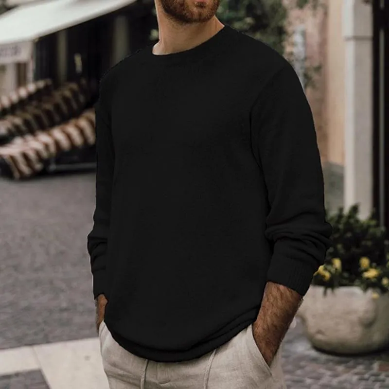 Men's Casual Round Neck Long Sleeve Pullover Knitwear 01505657M sold by Manly product image thumbnail 5