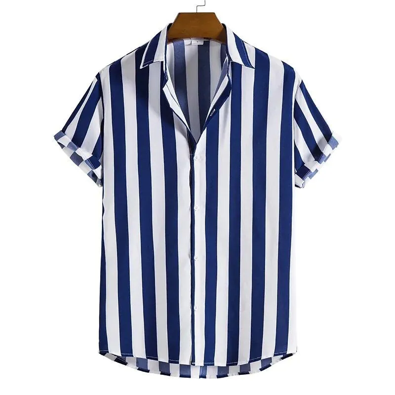 Men's Fashion Striped Short Sleeve Shirt 13303019X sold by Manly product image thumbnail 3
