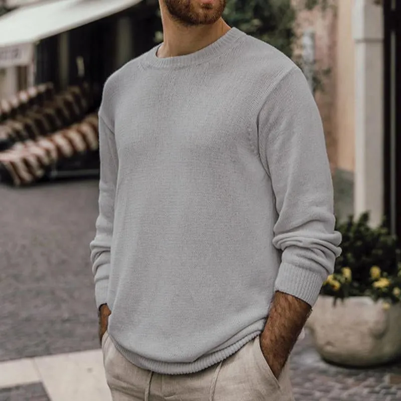 Men's Casual Round Neck Long Sleeve Pullover Knitwear 01505657M sold by Manly product image thumbnail 3