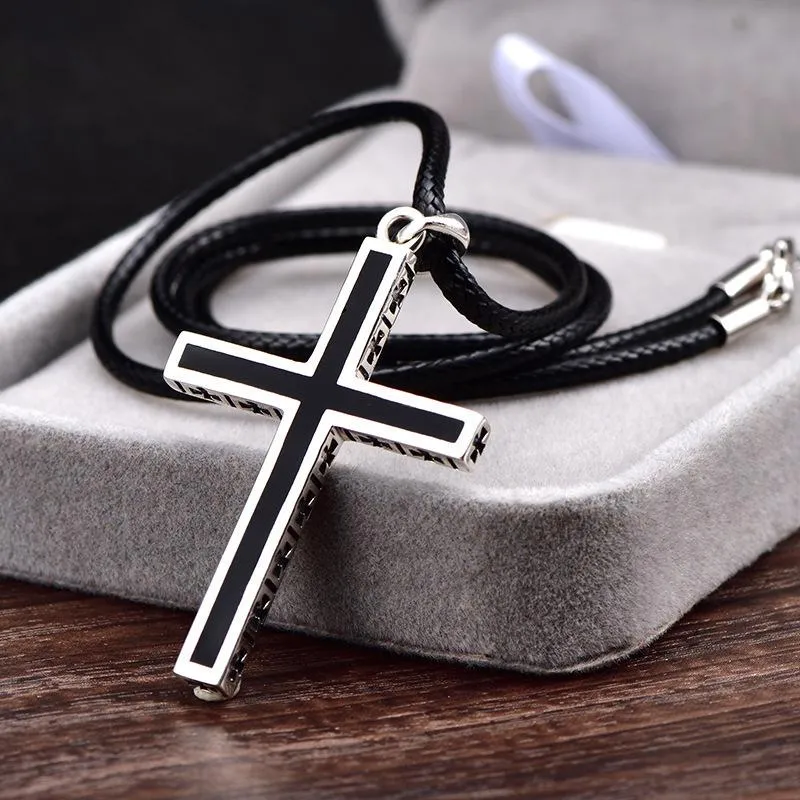Retro Casual Simple Cross Necklace 29516465TO sold by Manly product image thumbnail 3