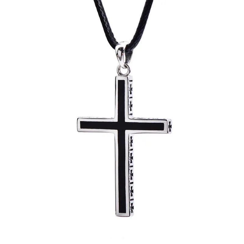 Retro Casual Simple Cross Necklace 29516465TO sold by Manly