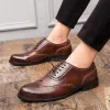 MEN'S BROGUE CARVED LEATHER SHOES 62932875 sold by Manly