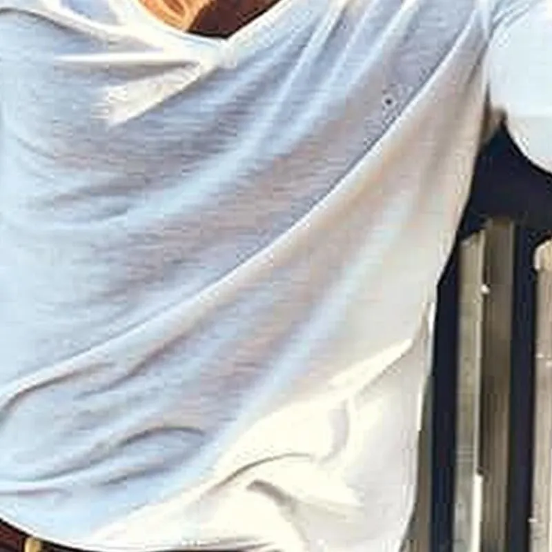 Men's Cotton Blend V-Neck Long Sleeve T-Shirt 88389303X sold by Manly product image thumbnail 3