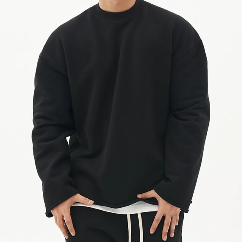 Men's Fashion Solid Color Loose Fit Sweatshirt 17549257Z sold by Manly product image thumbnail 3