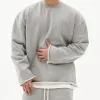 Men's Fashion Solid Color Loose Fit Sweatshirt 17549257Z sold by Manly