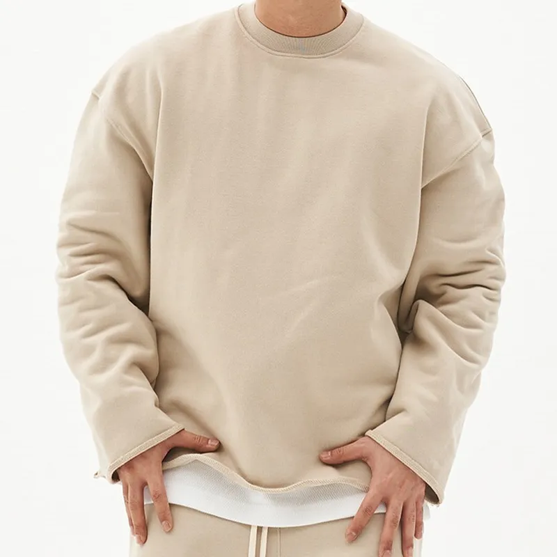 Men's Fashion Solid Color Loose Fit Sweatshirt 17549257Z sold by Manly product image thumbnail 4