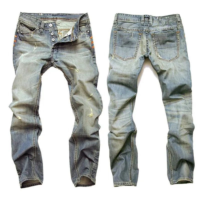 Men's Casual Washed Distressed Pocket Skinny Jeans 74546419M sold by Manly product image thumbnail 3