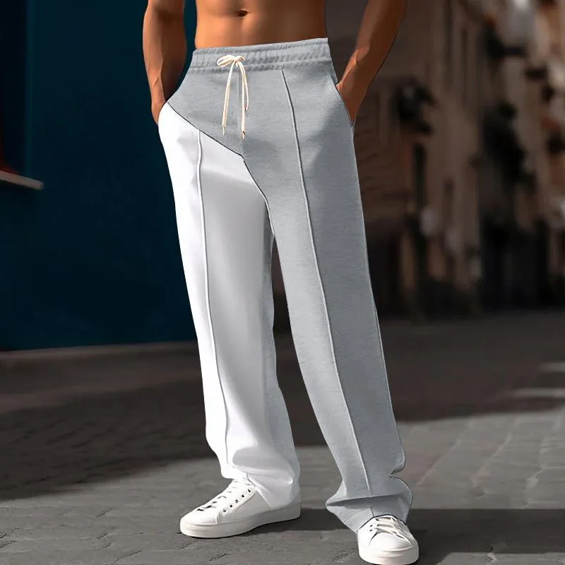 Men's Colorblock Straight Elastic Waist Sports Pants 70964287Z sold by Manly product image thumbnail 5