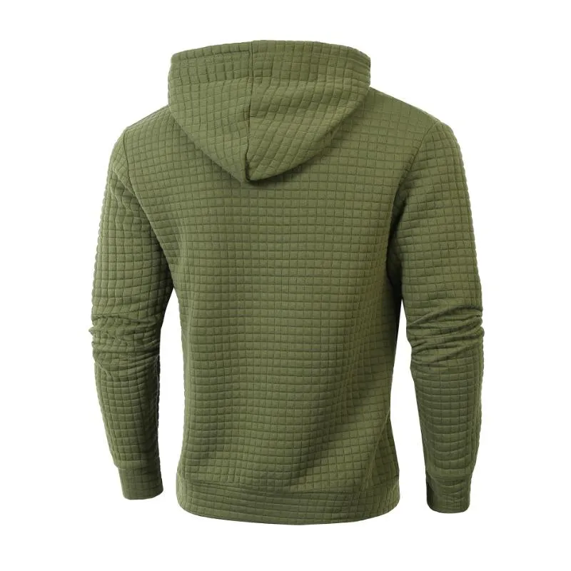 Men's Casual Loose Checkered Long Sleeve Pullover Hoodie 89584839M sold by Manly product image thumbnail 2