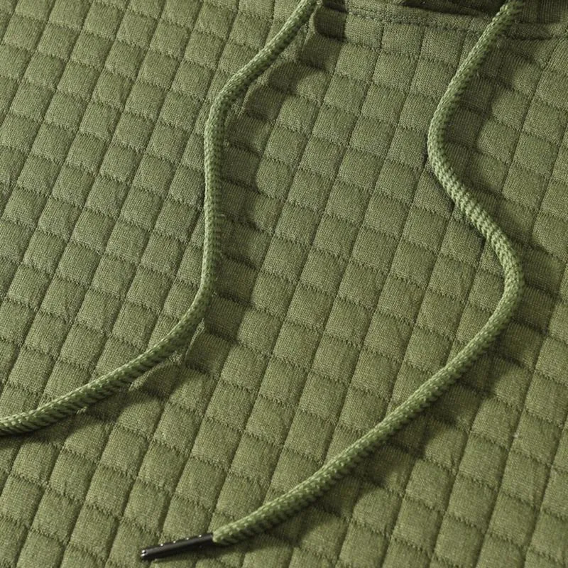 Men's Casual Loose Checkered Long Sleeve Pullover Hoodie 89584839M sold by Manly product image thumbnail 3