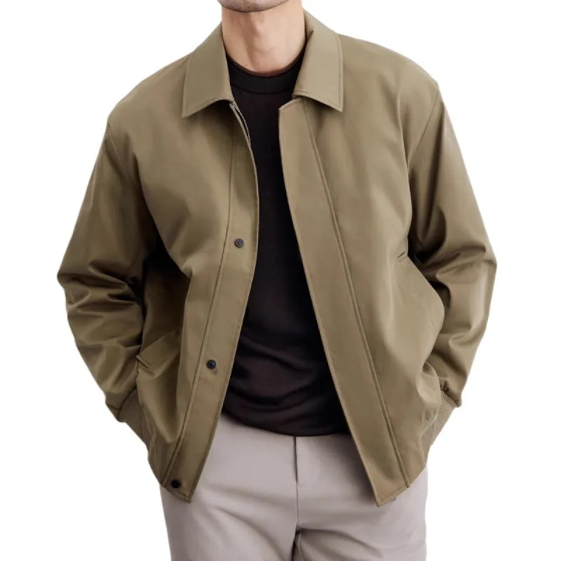 Men's Casual Solid Color Pocket Lapel Jacket 10260614TO sold by Manly