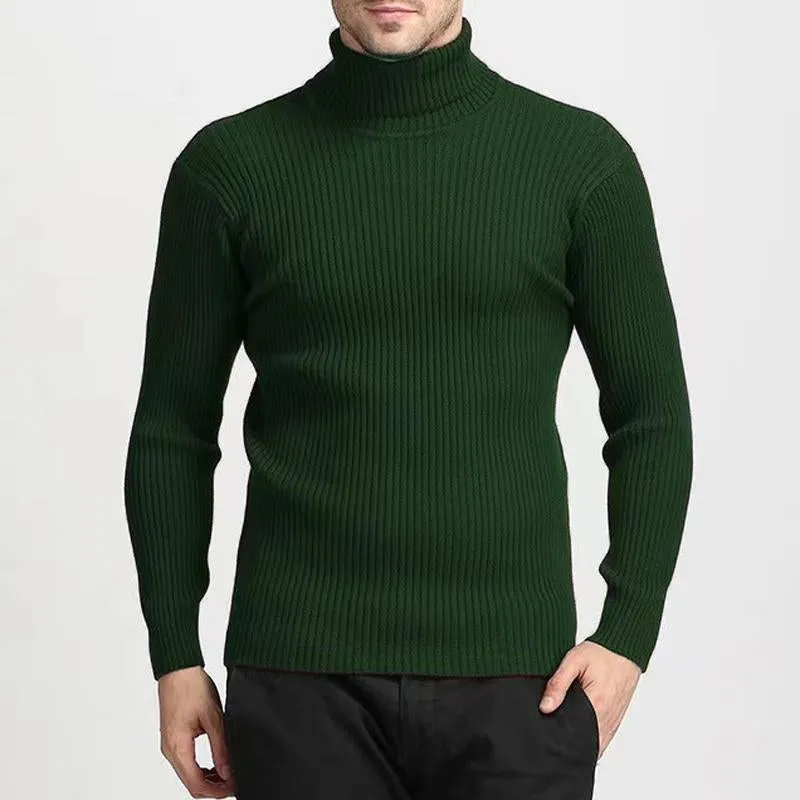Men'S Casual Solid Color Turtleneck Sweater 41559894Y sold by Manly product image thumbnail 4