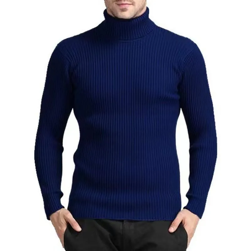 Men'S Casual Solid Color Turtleneck Sweater 41559894Y sold by Manly product image thumbnail 3