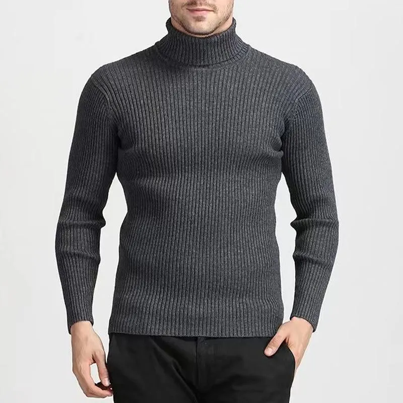 Men'S Casual Solid Color Turtleneck Sweater 41559894Y sold by Manly product image thumbnail 2