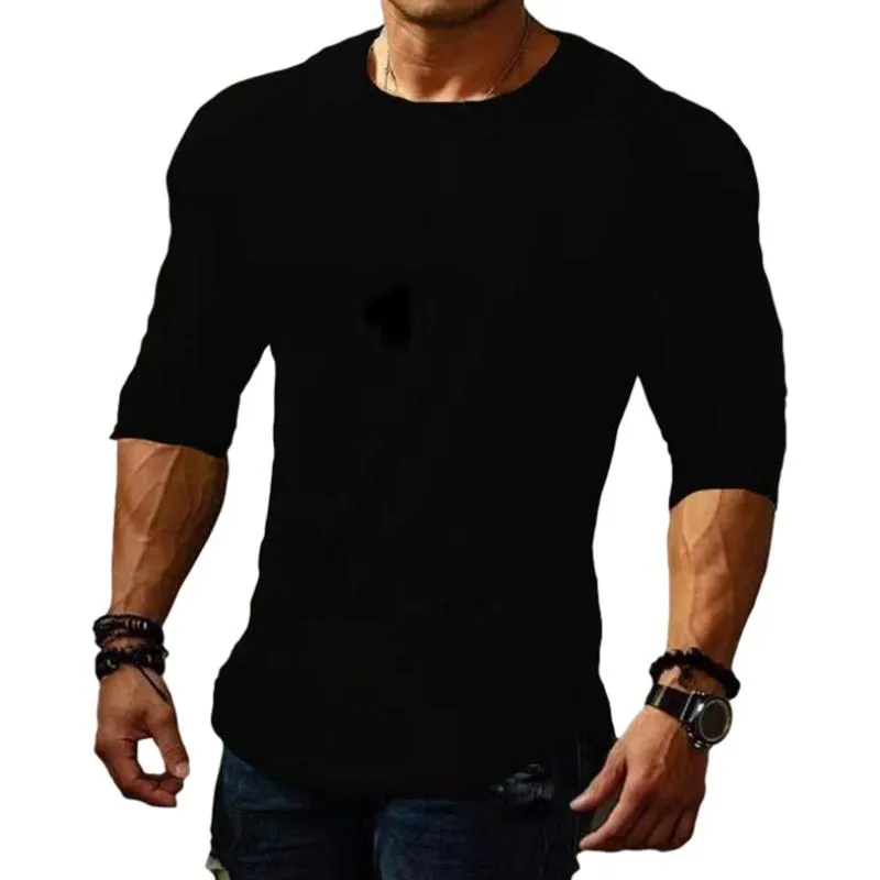Men's Casual Cotton Blended Round Neck Long Sleeve Slim Fit T-Shirt 24099894M sold by Manly product image thumbnail 2