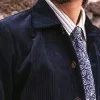 Men's Retro Corduroy Lapel Single Breasted Casual Jacket 49322159Z sold by Manly