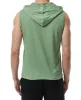Men's Casual Solid Color V Neck Hooded Sleeveless Tank Top 03939558M sold by Manly