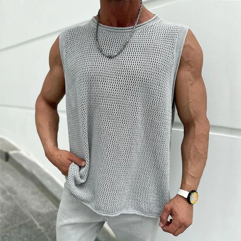 Men's Casual Wool Crew Neck Tank Top 59915966TO sold by Manly product image thumbnail 2