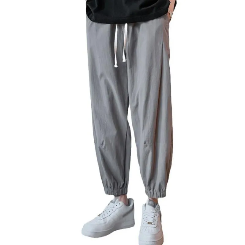 Men's Casual Solid Color Drawstring Pants 90826966Y sold by Manly
