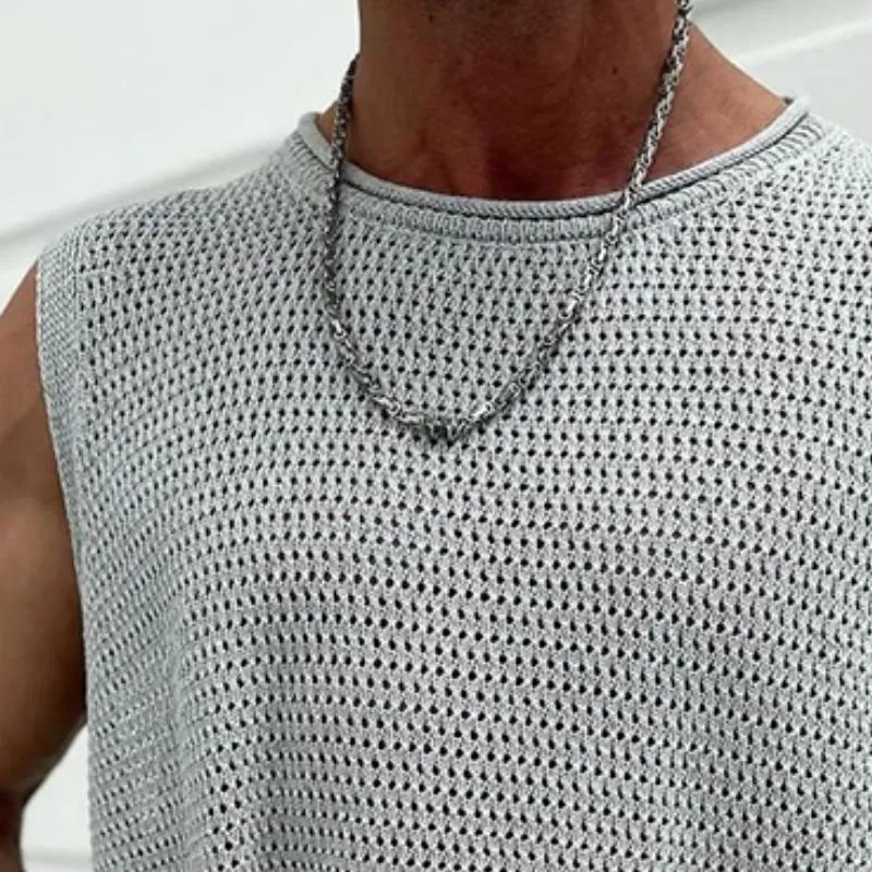 Men's Casual Wool Crew Neck Tank Top 59915966TO sold by Manly product image thumbnail 3
