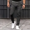 Men's Casual Solid Color Zipper Pocket Pants 40364269Y sold by Manly
