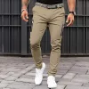 Men's Casual Solid Color Zipper Pocket Pants 40364269Y sold by Manly