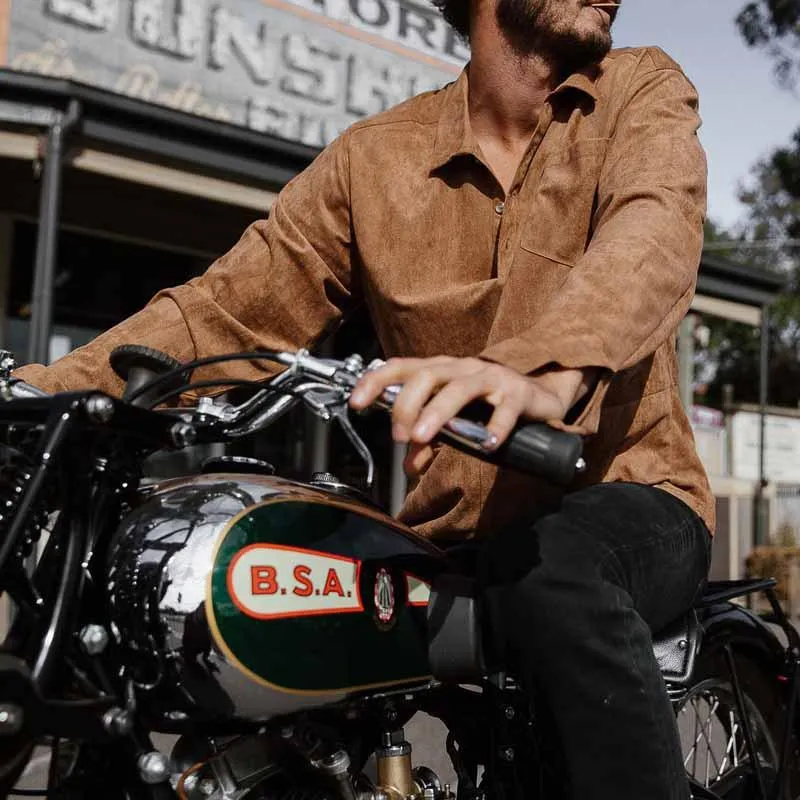 Men's Casual Vintage Loose V-Neck Shirt 59240500X sold by Manly product image thumbnail 5