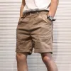 Men's Solid Color Straight Loose Cargo Shorts 15126980Z sold by Manly
