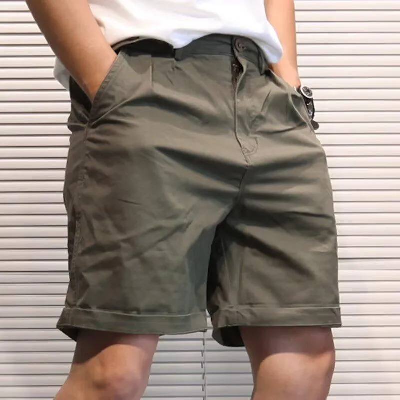 Men's Solid Color Straight Loose Cargo Shorts 15126980Z sold by Manly product image thumbnail 2