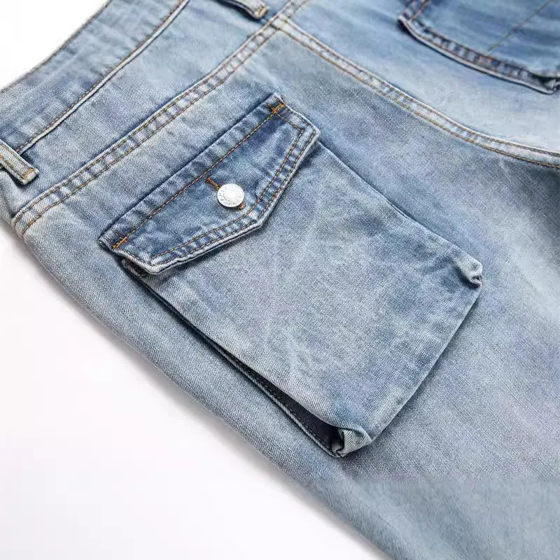 Men's Multi-Pocket Denim Cargo Shorts 76839735Y sold by Manly product image thumbnail 3